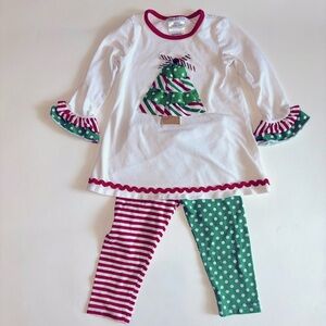 2T adorable Christmas tree outfit